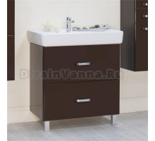 Тумба с раковиной Акватон Америна Н 80 темно-коричневая