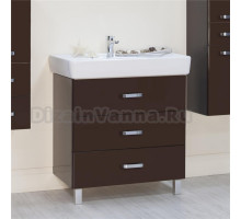 Тумба с раковиной Акватон Америна М 80 темно-коричневая