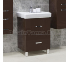 Тумба с раковиной Акватон Америна Н 60 темно-коричневая