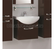 Тумба с раковиной Акватон Ария 50 темно-коричневая