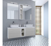 Мебель для ванной AQUATON Брук 140 (60+20+60) дуб латте