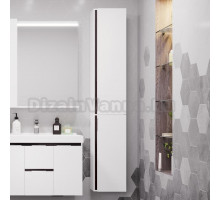 Шкаф-пенал Акватон Рене белый, грецкий орех