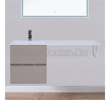 Тумба с раковиной Aquanet Алвита 48 капучино