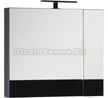 Зеркало-шкаф Aquanet Нота 75 камерино черный