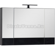 Зеркало-шкаф Aquanet Нота 100 камерино черный