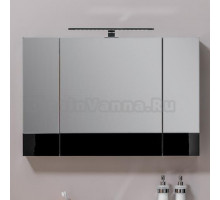 Зеркало-шкаф Aquanet Верона 100 черный