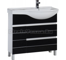 Тумба для комплекта Aquanet Доминика 90 черная R