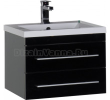 Тумба для комплекта Aquanet Верона 58 подвесная черная