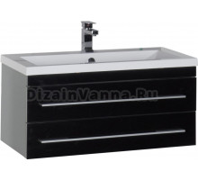 Тумба для комплекта Aquanet Верона 90 подвесная черная