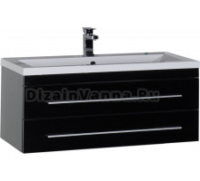 Тумба для комплекта Aquanet Верона 100 подвесная черная