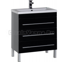 Тумба для комплекта Aquanet Верона 75 черная