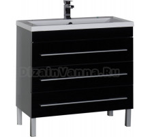 Тумба для комплекта Aquanet Верона 100 черная