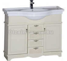 Тумба для комплекта Aquanet Луис 110 бежевая