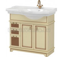 Тумба для комплекта Aquanet Луис 90 бежевая R