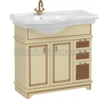 Тумба для комплекта Aquanet Луис 90 бежевая L