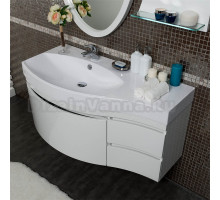 Тумба для комплекта Aquanet Опера 1-115 белая с ящиком L