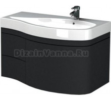 Тумба для комплекта Aquanet Опера 1-115 черная с ящиком R