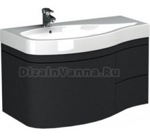 Тумба для комплекта Aquanet Опера 1-115 черная с ящиком L