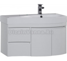 Тумба для комплекта Aquanet Сопрано 2-95 белая R