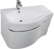 Тумба для комплекта Aquanet Сопрано 1-95 белая с ящиком L