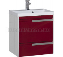 Тумба для комплекта Aquanet Тиволи 60 бордо