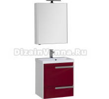 Мебель для ванной Aquanet Тиволи 60 бордо