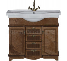 Тумба для комплекта Aquanet Луис 100 NEW темный орех