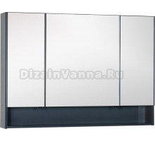 Зеркало-шкаф Aquanet Виго 120 сине-серый