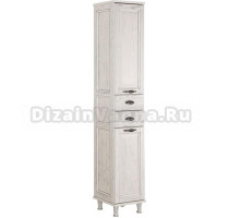 Шкаф-пенал Aquanet Тесса 35 жасмин, серебро