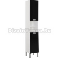 Шкаф-пенал Aquanet Адель черный