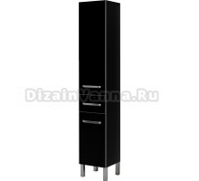 Шкаф-пенал Aquanet Сиена 35 L б/к напольный, черный