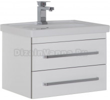 Тумба для комплекта Aquanet Сиена 60 подвесная белая