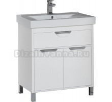 Тумба для комплекта Aquanet Гретта 75 белая