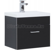 Тумба для комплекта Aquanet Верона 50 подвесная, черная