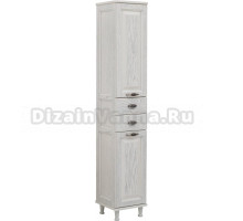 Шкаф-пенал Aquanet Тесса Декапе 35 жасмин, серебро