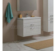 Тумба с раковиной Aquanet Рондо 70 2 ящика