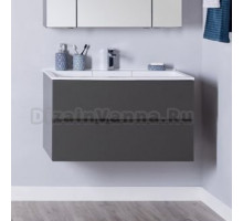 Тумба с раковиной Aquanet Алвита 90 серый антрацит