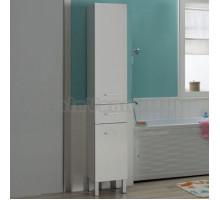 Шкаф-пенал Aquanet Верона 35 R, c бельевой корзиной, белый