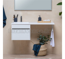 Тумба с раковиной Aquanet Токио 58 1 ящик