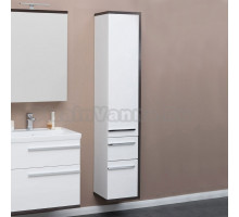 Шкаф-пенал Aquanet Фостер 35 белый, эвкалипт мистери