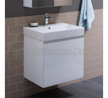 Тумба с раковиной Aquanet Йорк 60 белая