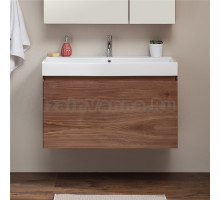 Тумба с раковиной Aquanet Йорк 85 орех