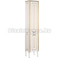 Шкаф-пенал Aquanet Паола 40 белый, золото