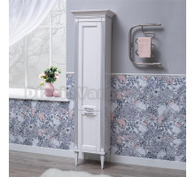 Шкаф-пенал Aquanet Селена 40 L, белый, серебро