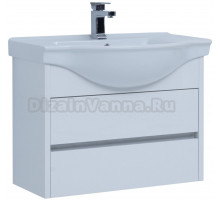 Тумба с раковиной Aquanet Сидней 80 белая