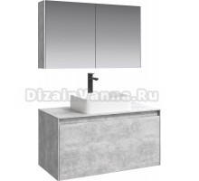 Мебель для ванной Aqwella 5 stars Mobi 100 бетон светлый