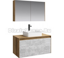 Мебель для ванной Aqwella 5 stars Mobi 100 дуб балтийский, бетон светлый