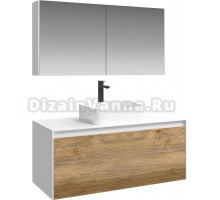 Мебель для ванной Aqwella 5 stars Mobi 120 белая, дуб балтийский