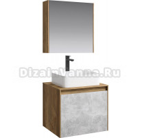 Мебель для ванной Aqwella 5 stars Mobi 60 дуб балтийский, бетон светлый