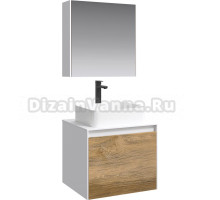 Мебель для ванной Aqwella 5 stars Mobi 60 белая, дуб балтийский
